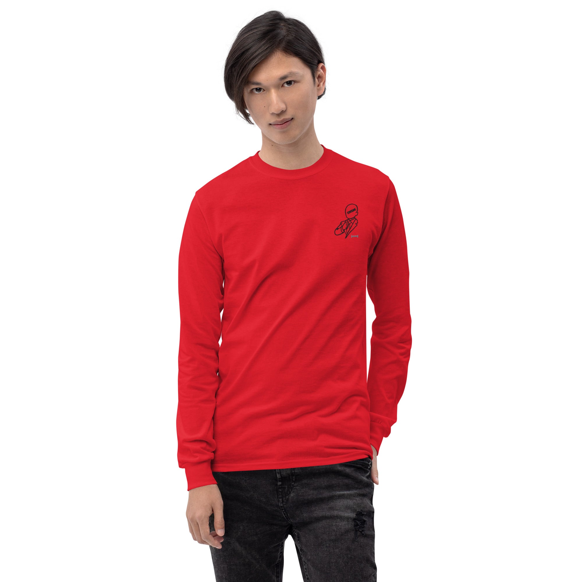 CONSUME Anti-Corporate Men’s Long Sleeve Shirt