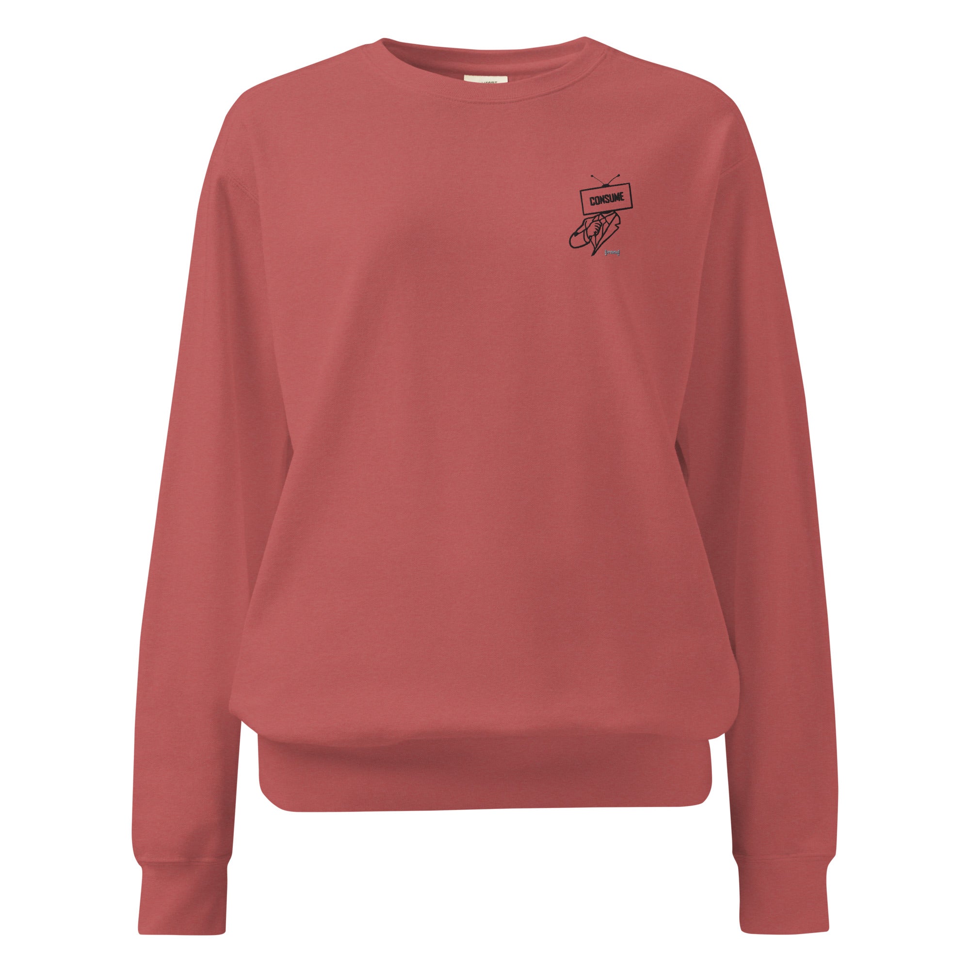 CONSUME Binge-Watch Unisex garment-dyed sweatshirt