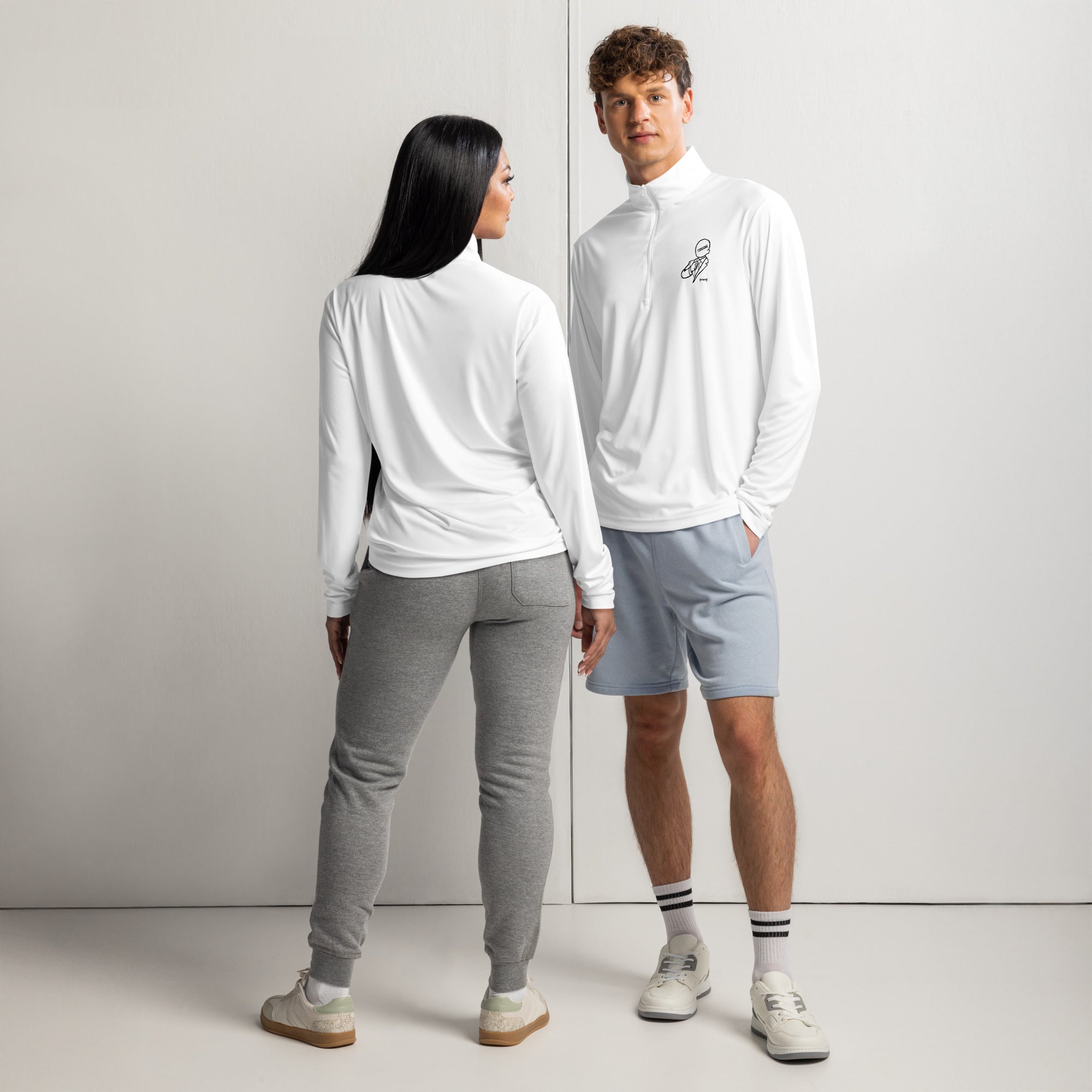 CONSUME Lightweight quarter-zip pullover